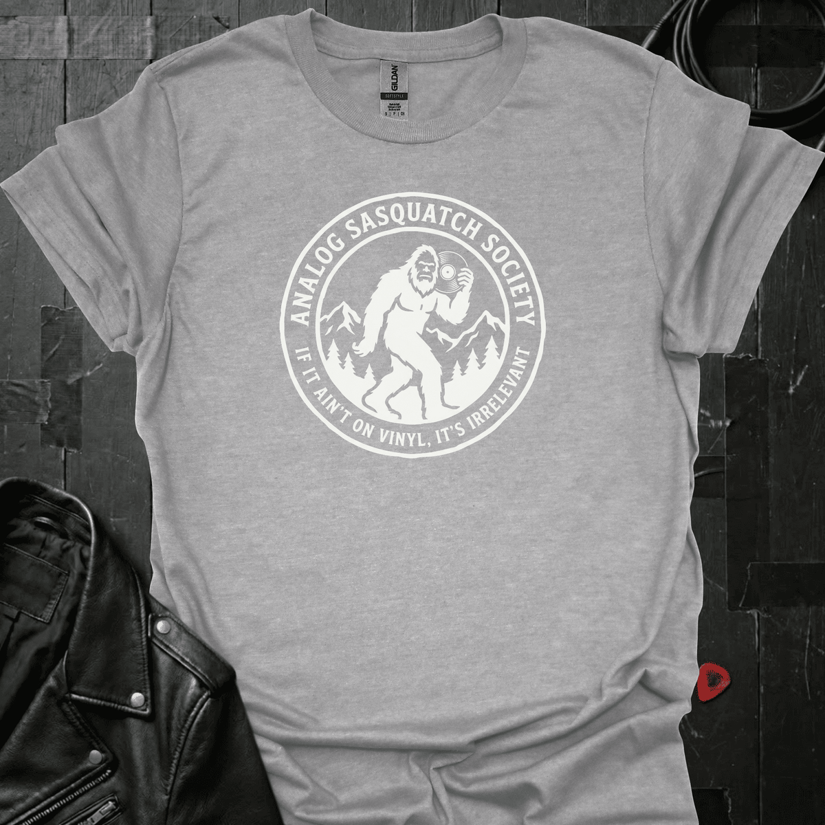 Analog Sasquatch Society T-Shirt - Sport Grey - T-Shirt