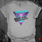 Retro Synthwave Keyboard T-Shirt - Sport Grey - T-Shirt