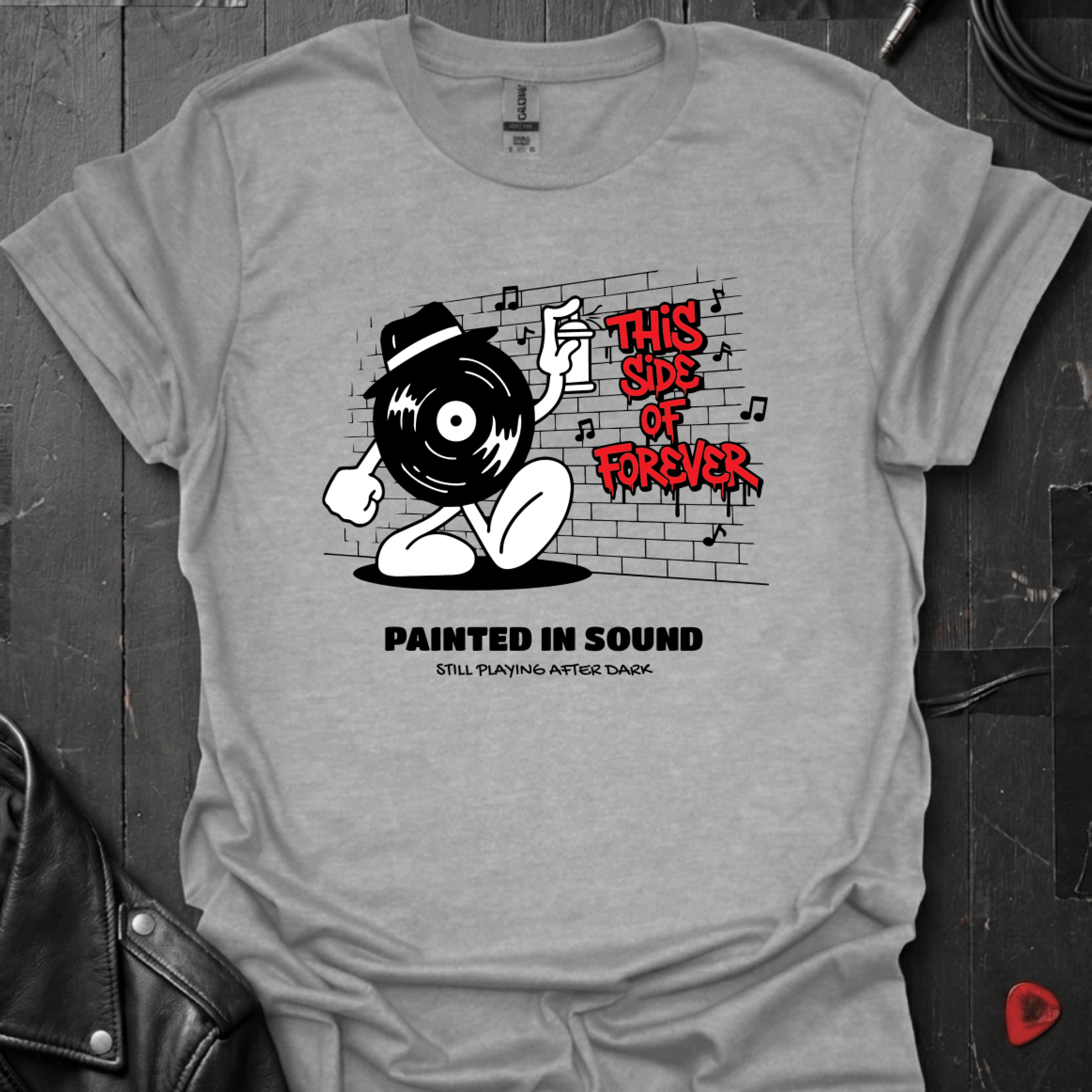 Painted In Sound T-Shirt - Sport Grey - T-Shirt