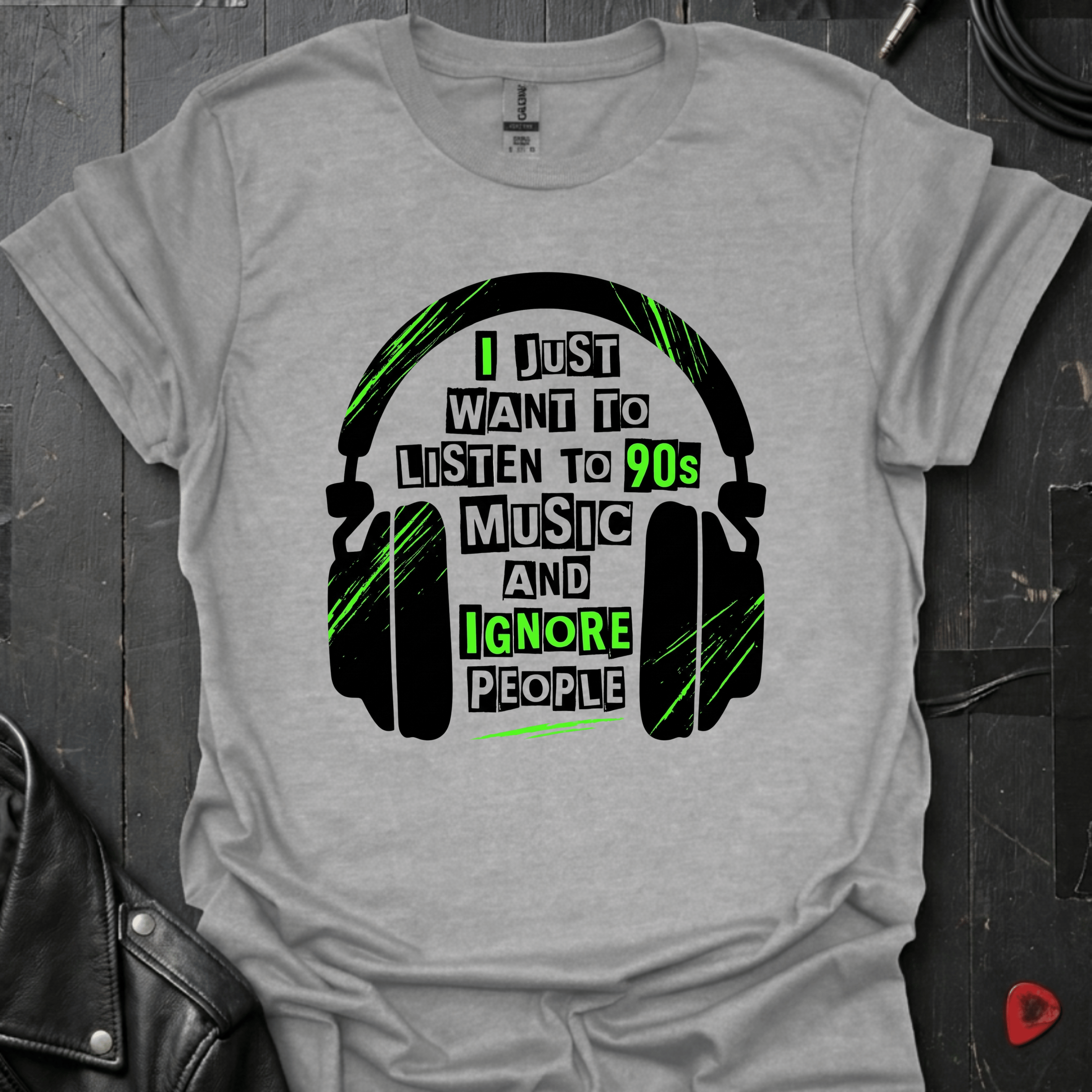 90s Music Only T-Shirt - Sport Grey - T-Shirt