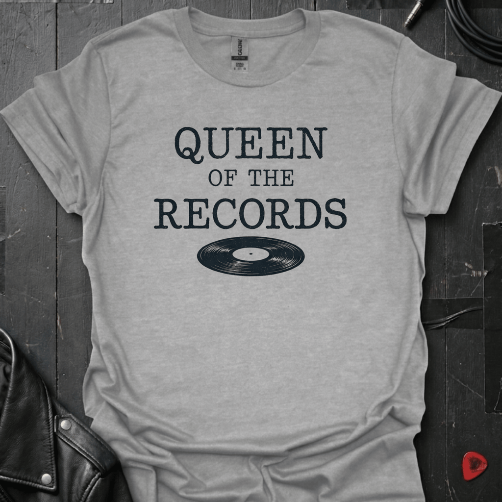 Queen Of The Records T-Shirt - Sport Grey - T-Shirt