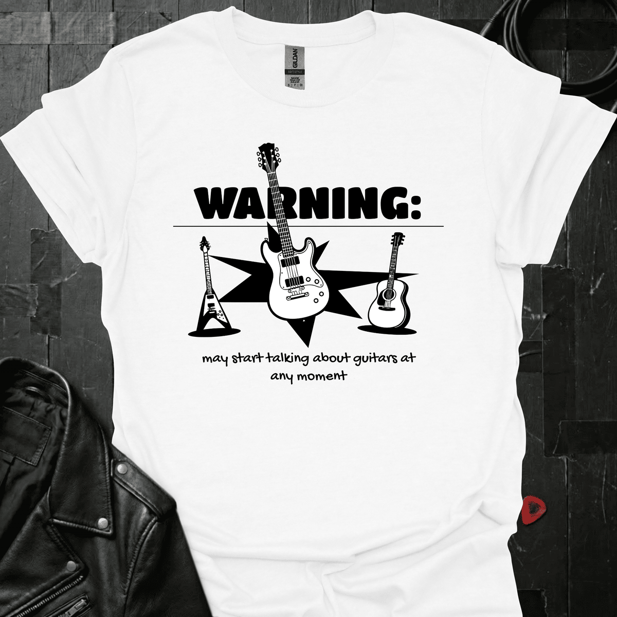 Talking About Guitars T-Shirt - White - T-Shirt