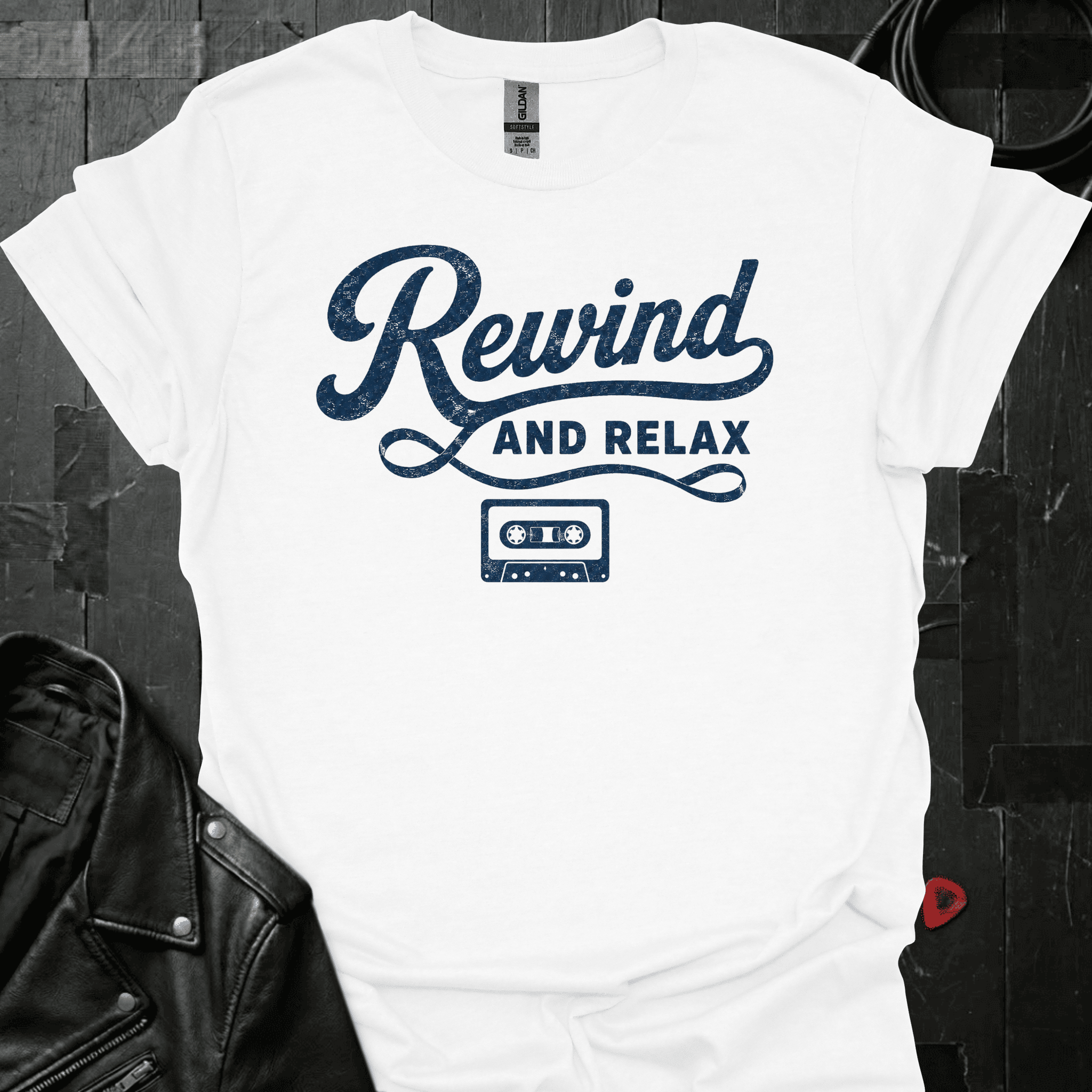 Rewind And Relax T-Shirt - White - T-Shirt