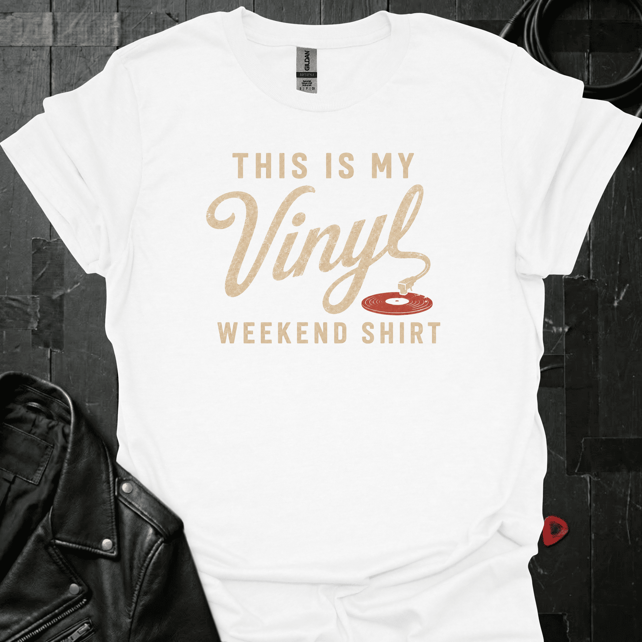 My Vinyl Weekend T-Shirt - White - T-Shirt
