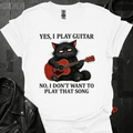 Grumpy Cat GuitaristT-Shirt - White - T-Shirt