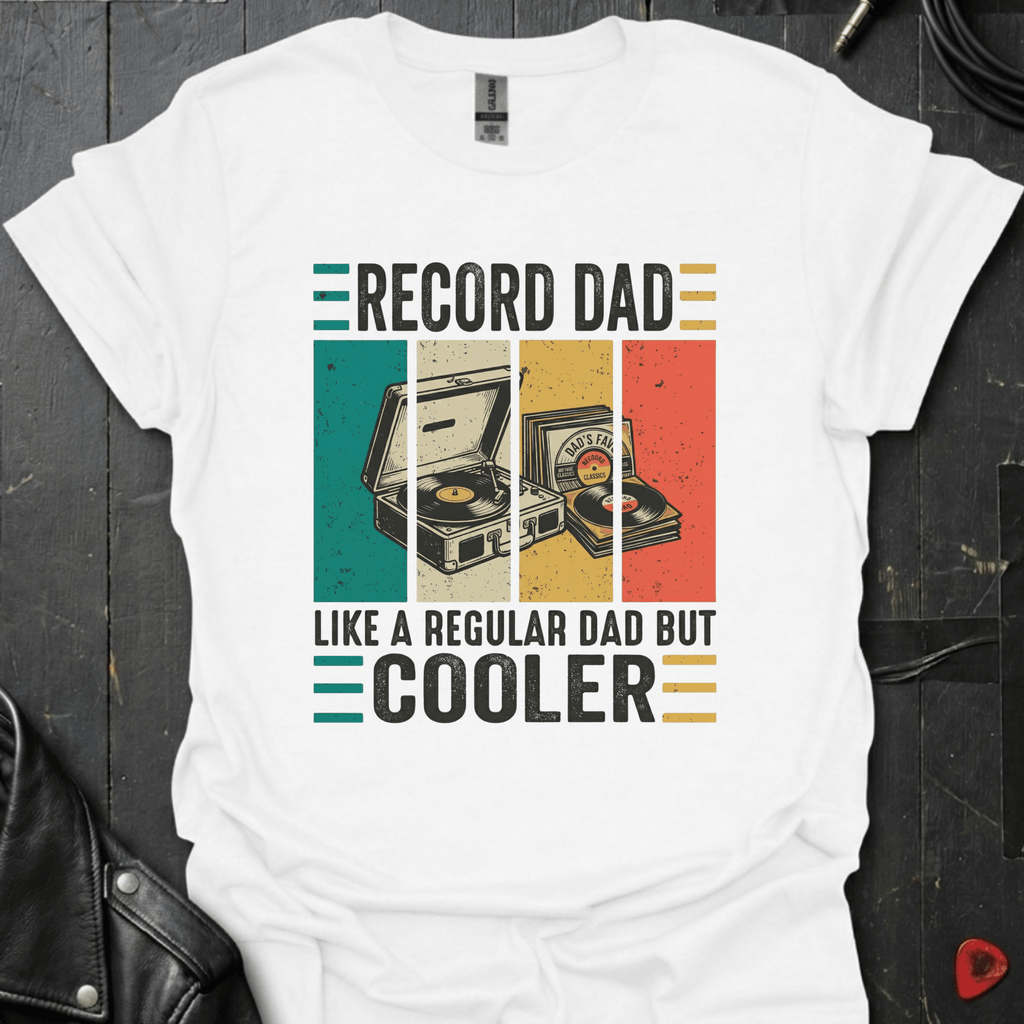 Record Dad But Cooler T-Shirt - White - T-Shirt