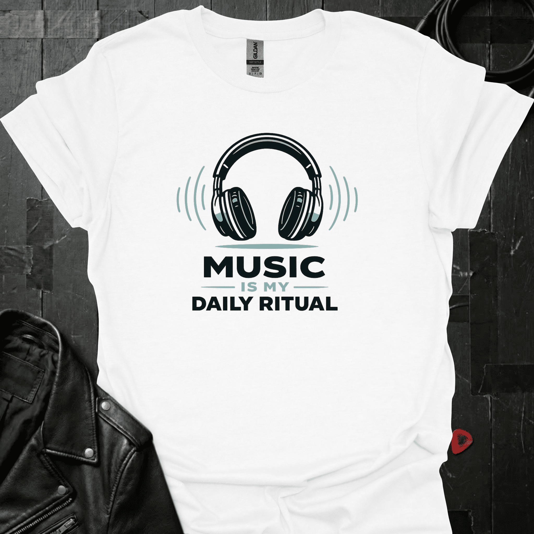 Music Is My Daily Ritual T-Shirt - White - T-Shirt
