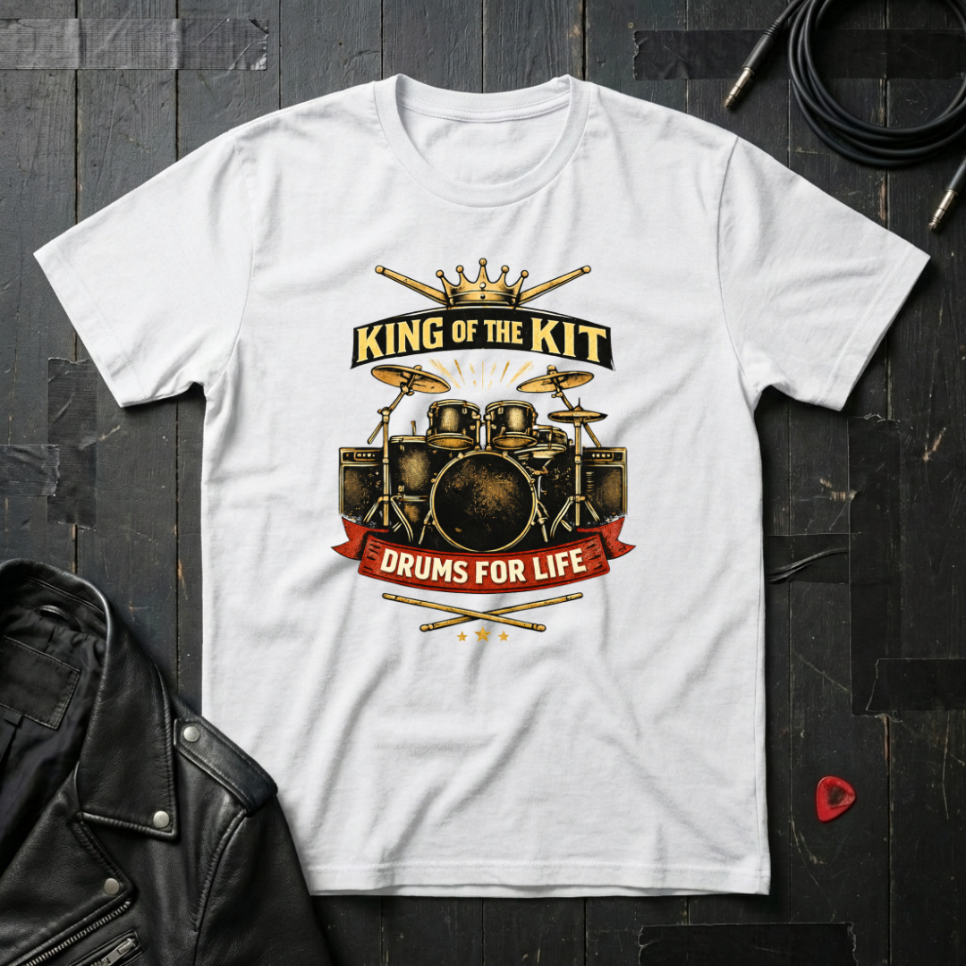King Of The Kit Drums For Life T-Shirt