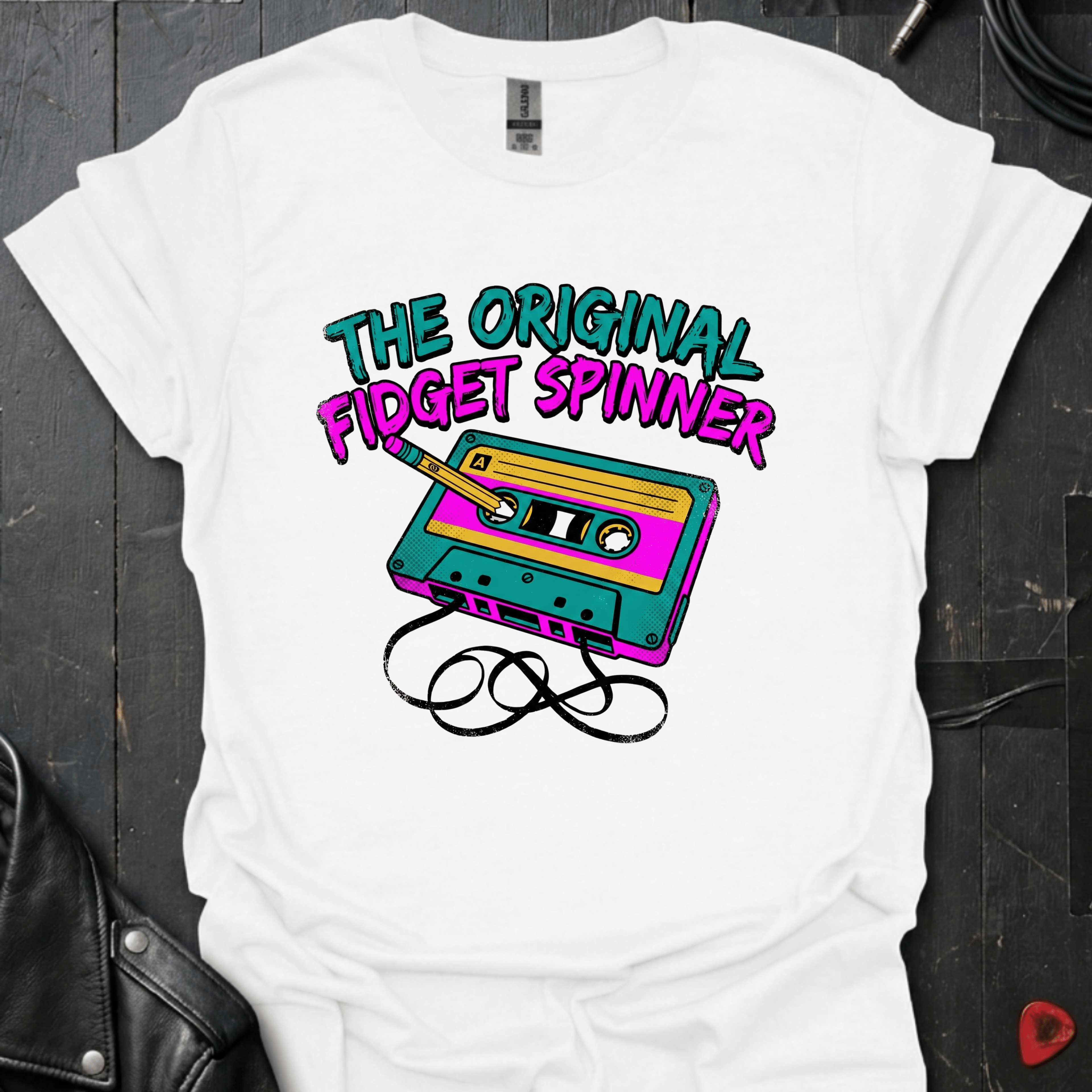 The Original Fidget Spinner T-Shirt - White - T-Shirt